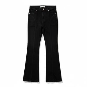 Bershka Black Wide Leg Jeans Size 6